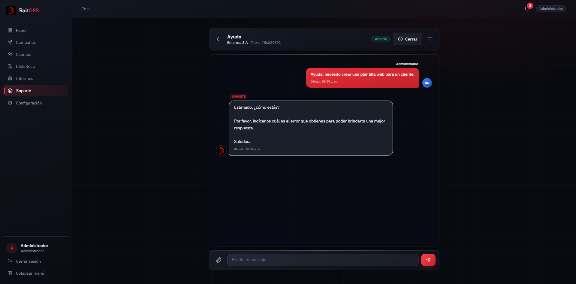 Módulo de capacitación automática con quiz de concientización